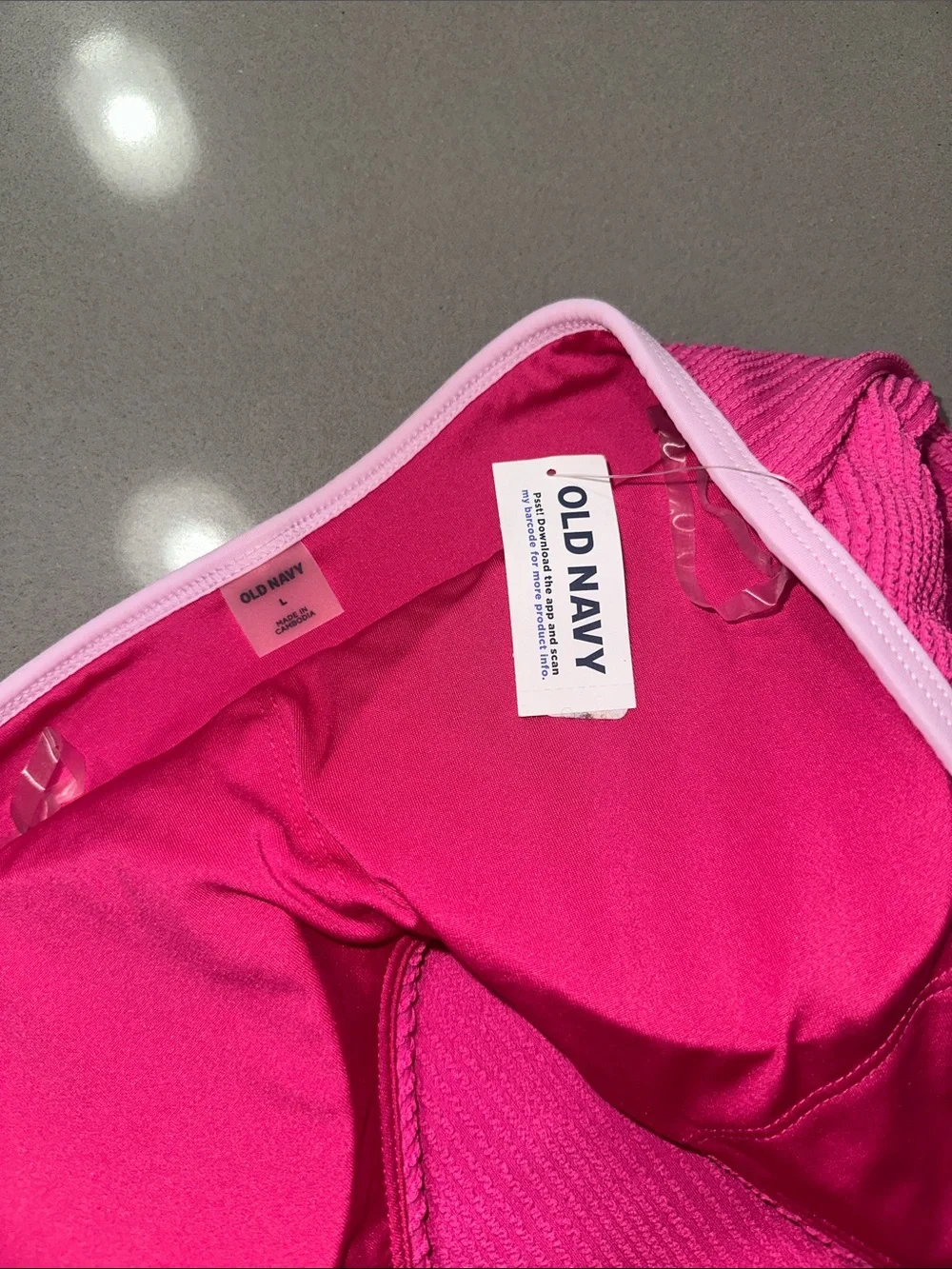 Old Navy Girls' Pink One-Piece Swimsuit